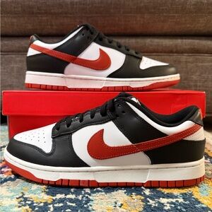 Size 10 - Nike Dunk Low “Black Dragon Red”